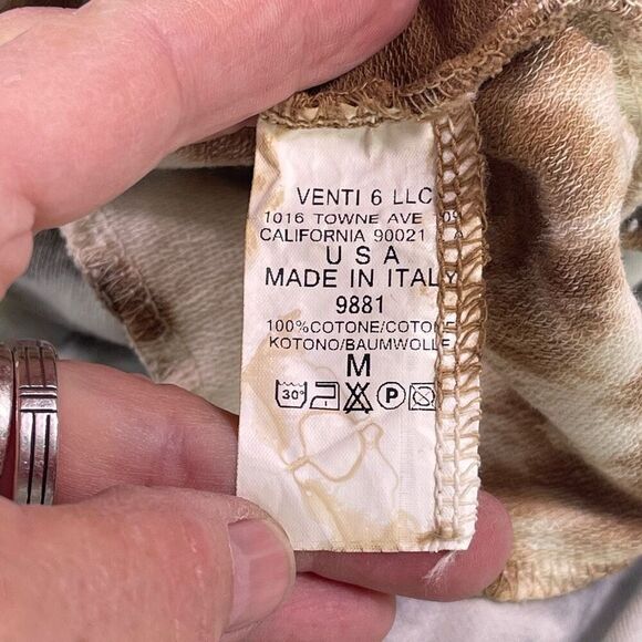 Venti6 Multicolor High Waisted Tie Dye Cotton Drawstring Jogger Pants Medium - Picture 5 of 10